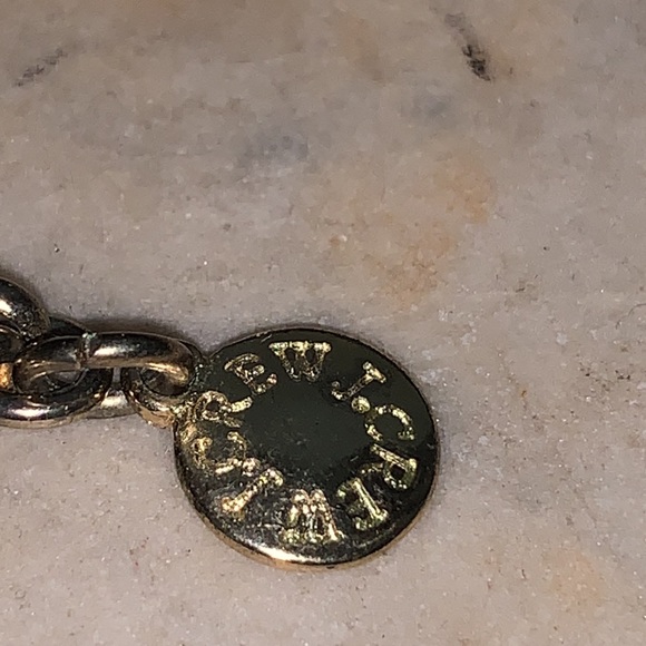 J Crew Black Bangle Necklace 29” chain 4-1/2” Drop - Picture 2 of 2